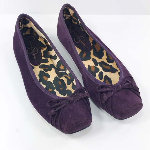 Jessica Simpson Shoes - Jessica Simpson Purple Faux Suede Ballet Flat Sz 7
